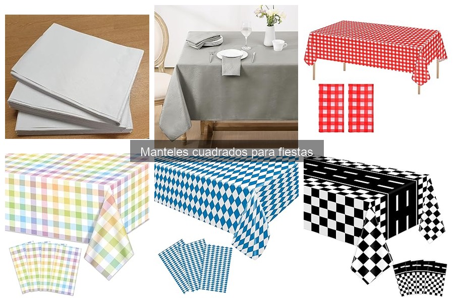 Ideas creativas para decorar con manteles cuadrados