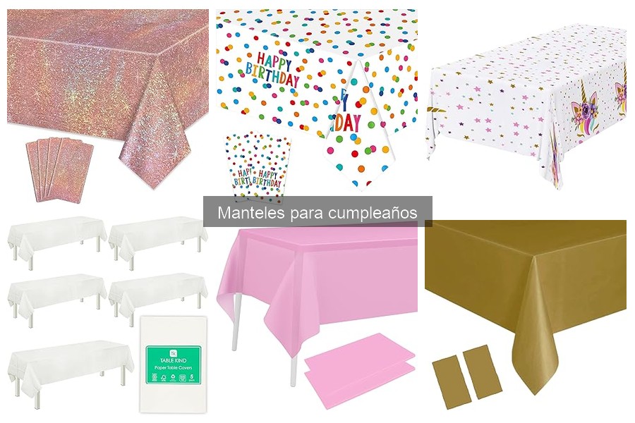 Ideas creativas para decorar manteles de cumpleaños