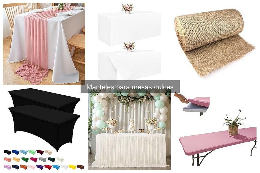 Ideas creativas para decorar manteles de mesa dulce