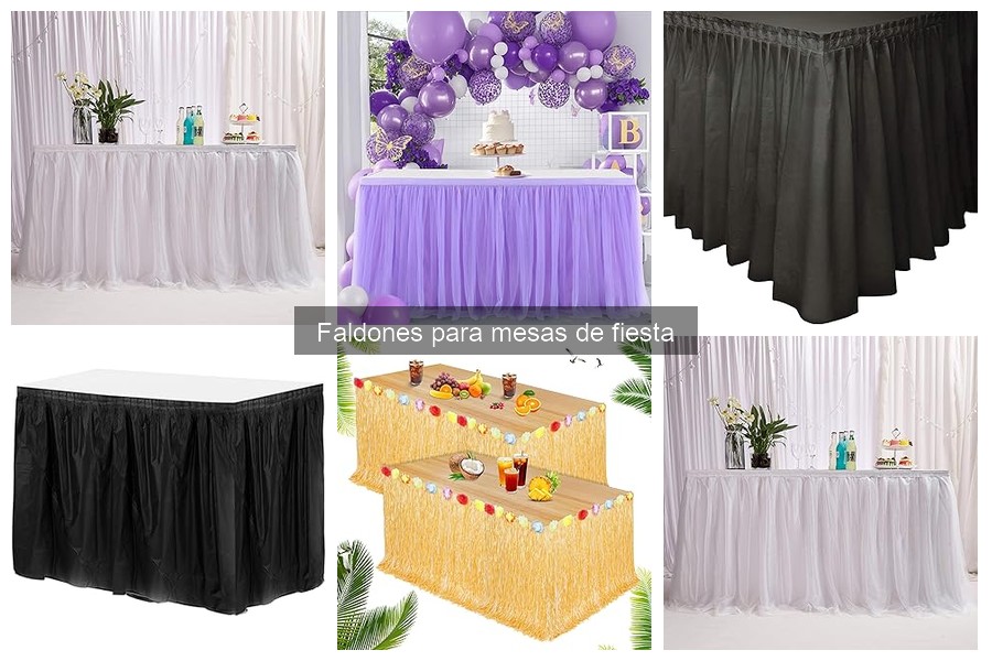 Ideas creativas para decorar mesas con faldones de fiesta