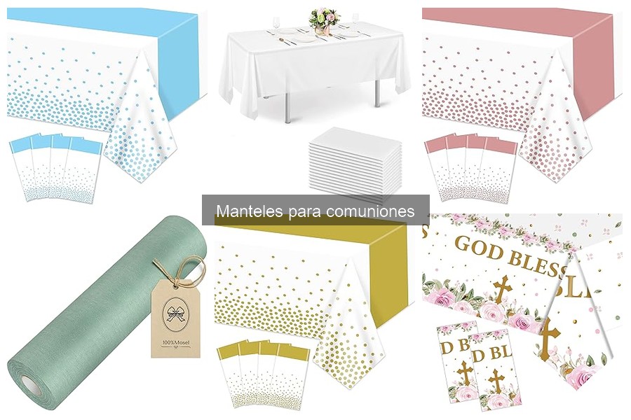 Ideas creativas para decorar mesas de comunión con manteles