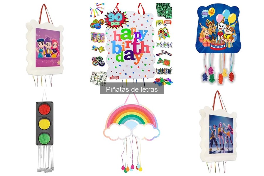 Ideas creativas para decorar piñatas de letras