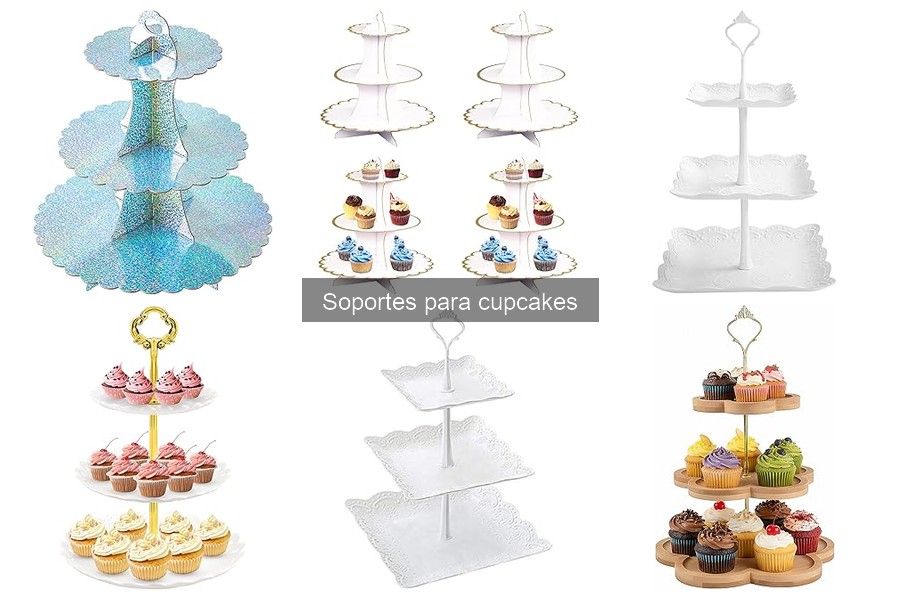 Ideas creativas para decorar soportes para cupcakes