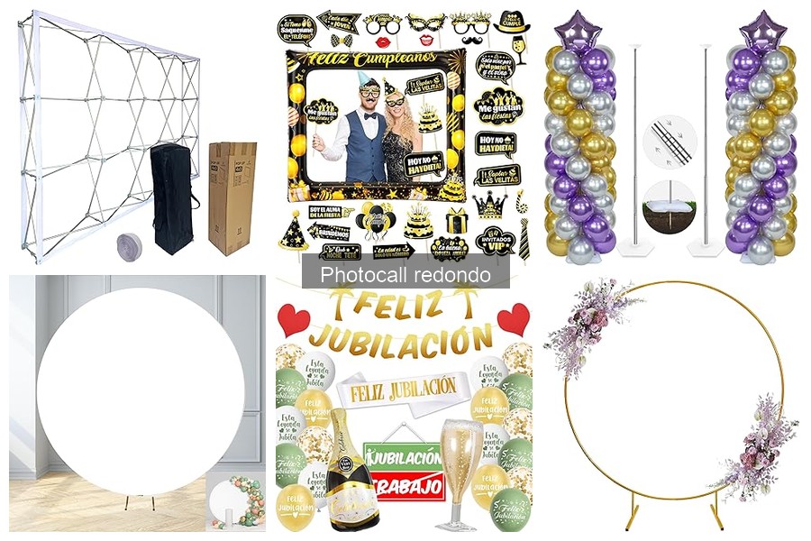 Ideas creativas para decorar un photocall redondo