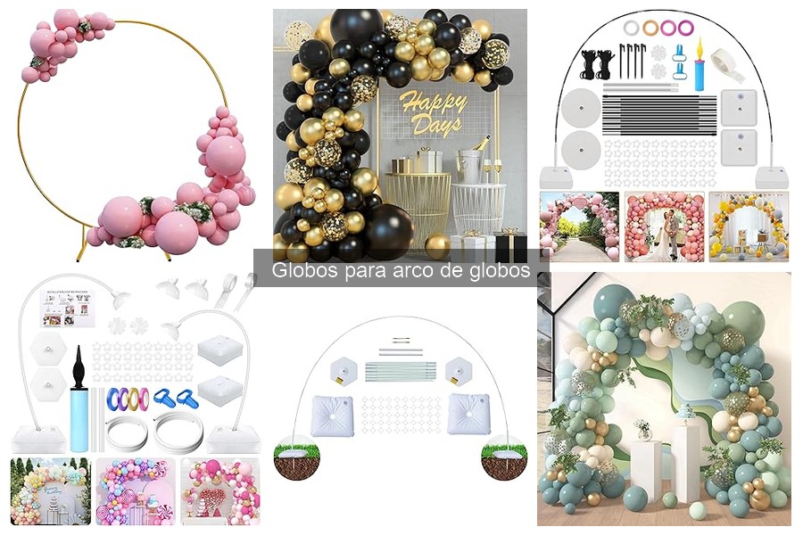 Ideas creativas para diseños de arcos de globos