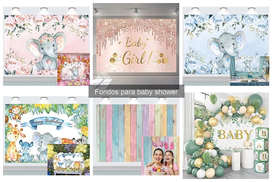 Ideas creativas para fondos de baby shower DIY