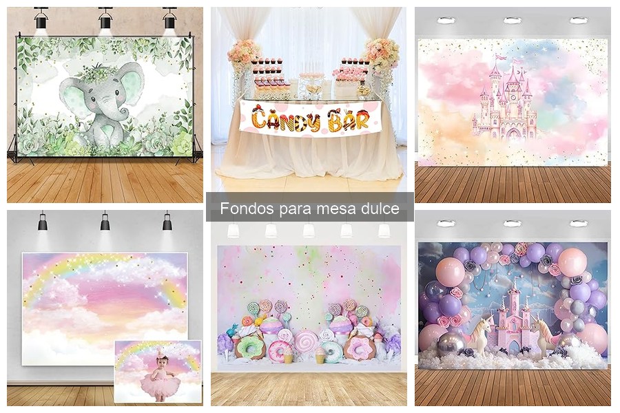 Ideas creativas para fondos de mesa dulce en fiestas