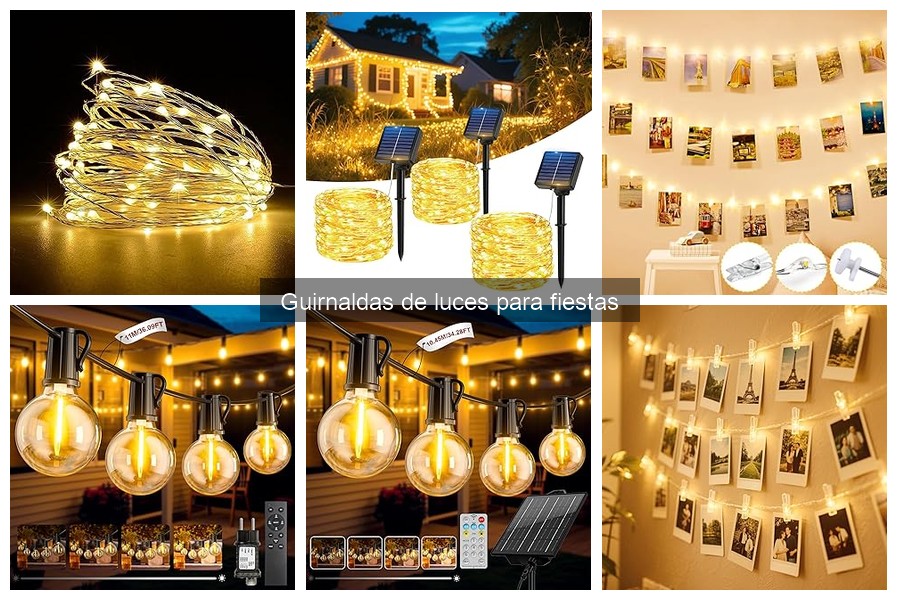 Ideas creativas para guirnaldas de luces en fiestas