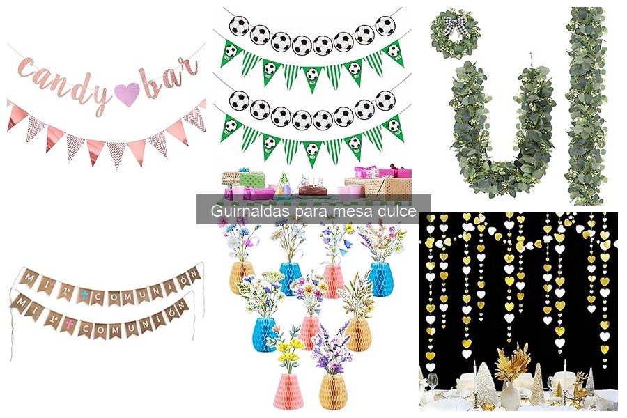 Ideas Creativas para Guirnaldas en Mesas Dulces