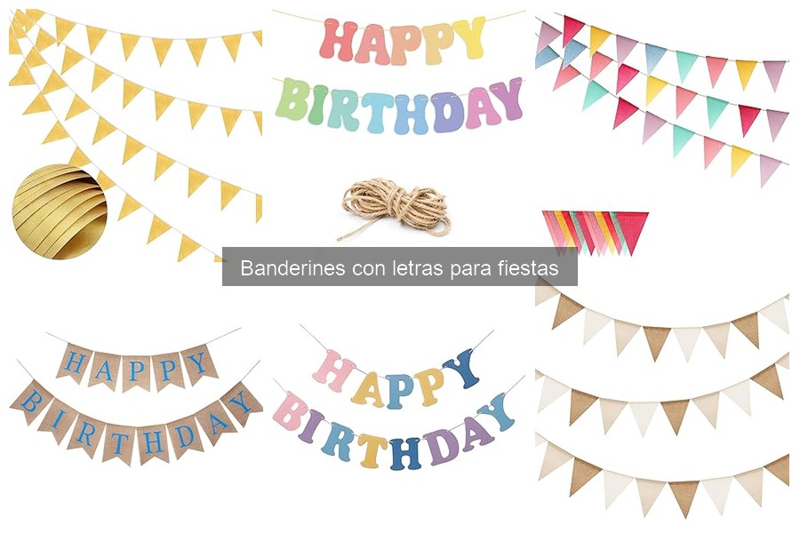 Ideas creativas para personalizar banderines con letras