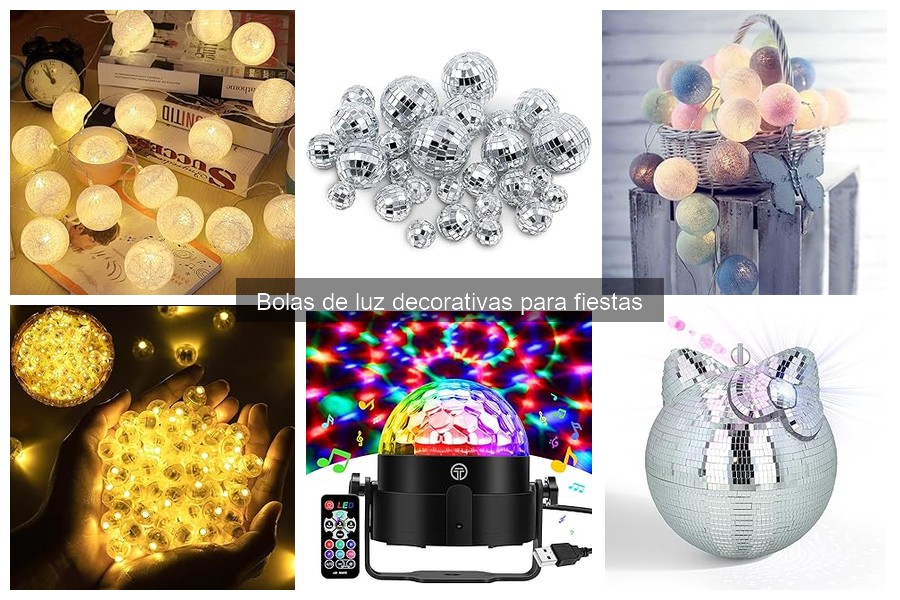 Ideas creativas para usar bolas de luz decorativas en fiestas