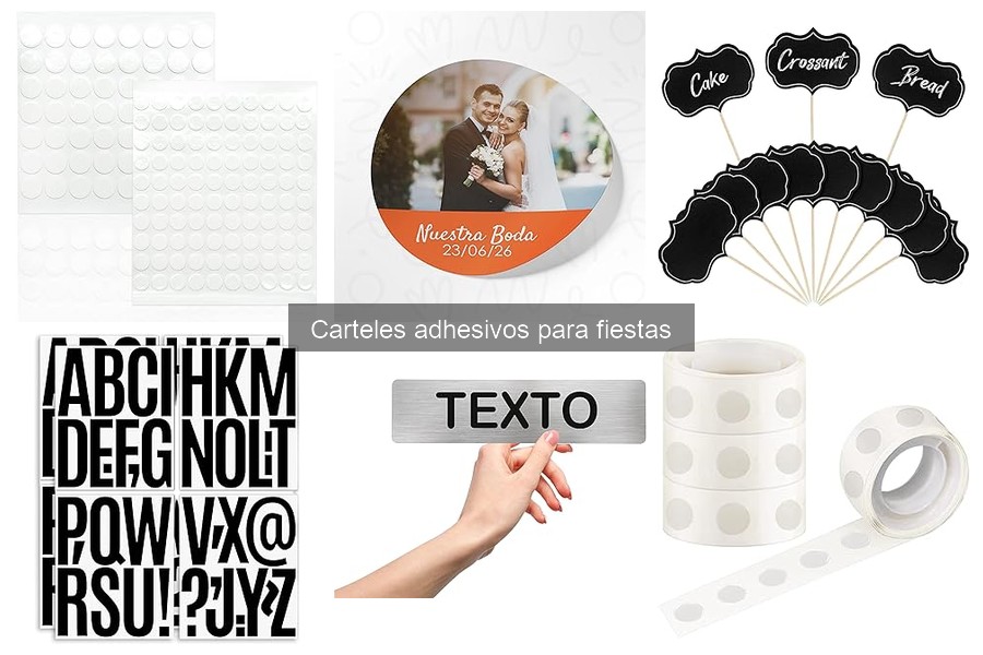 Ideas creativas para usar carteles adhesivos en fiestas