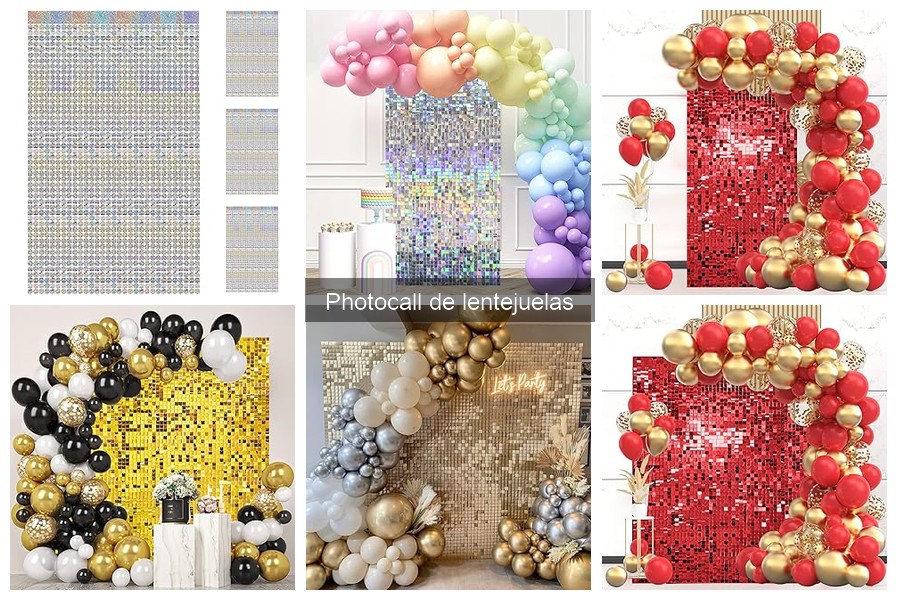 Ideas Creativas para Usar un Photocall de Lentejuelas