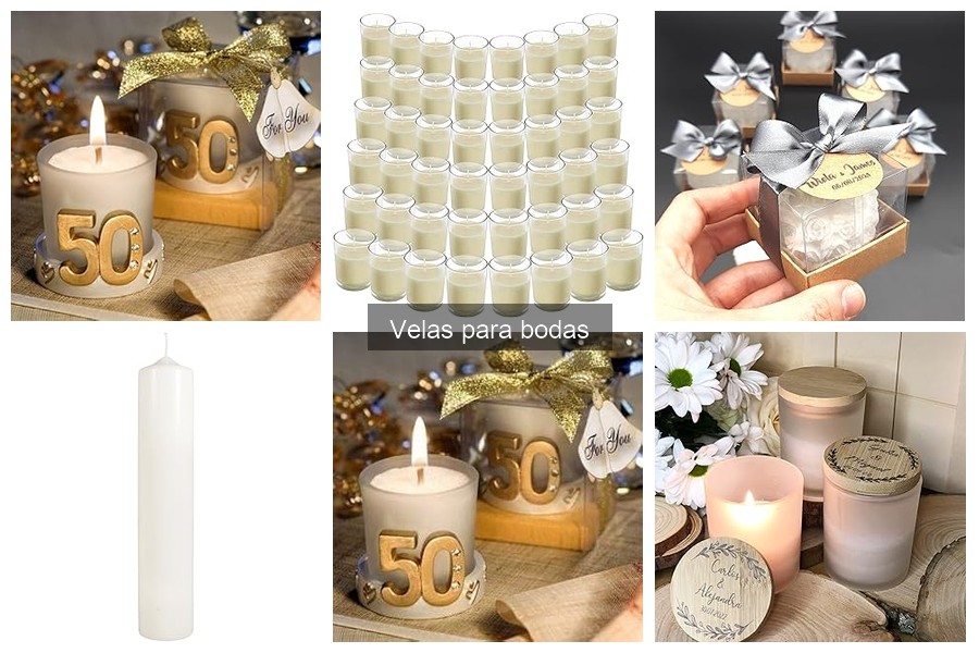 Ideas creativas para usar velas en bodas