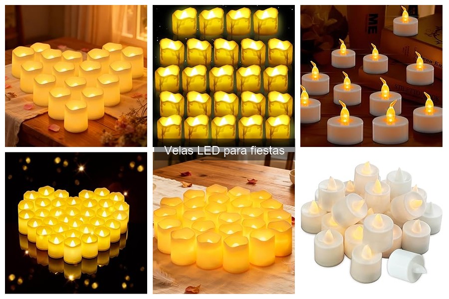 Ideas creativas para usar velas LED en fiestas