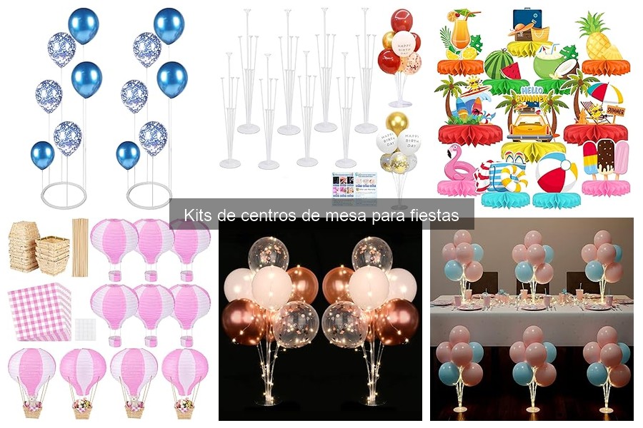 Ideas para un kit de centros de mesa para bodas y aniversarios