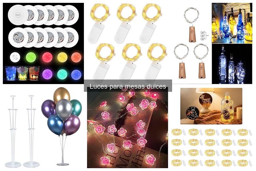 La mejor luminosidad para mesas dulces en tus fiestas