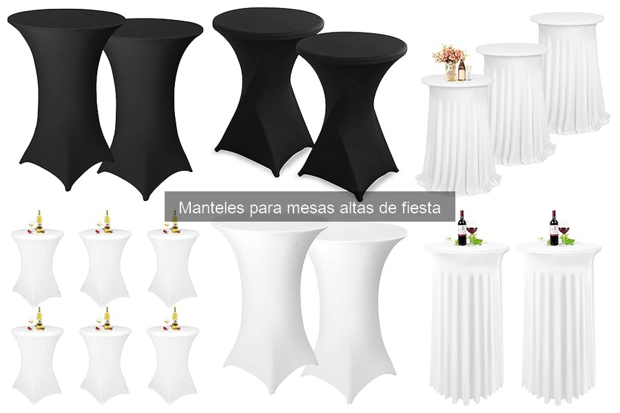 Los mejores colores de manteles para mesas altas en Navidad