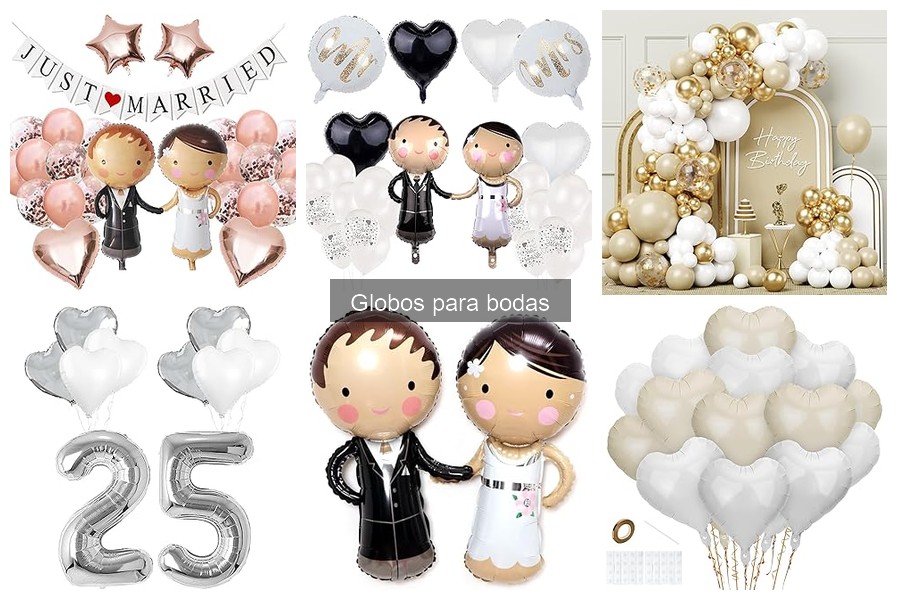 Los mejores globos para bodas: tipos y características
