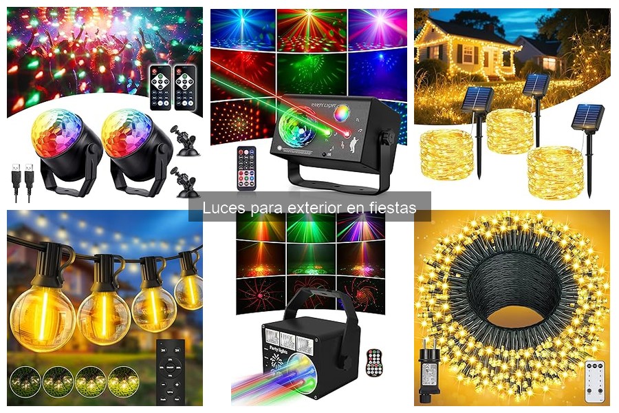 Los Mejores Tipos de Luces para Exterior en Fiestas