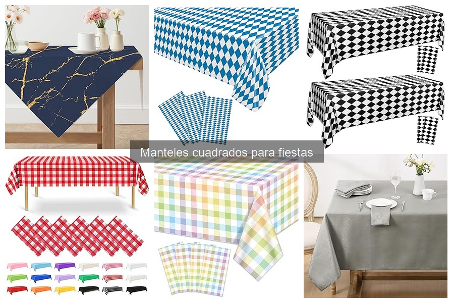 Manteles cuadrados temáticos ideales para tus fiestas