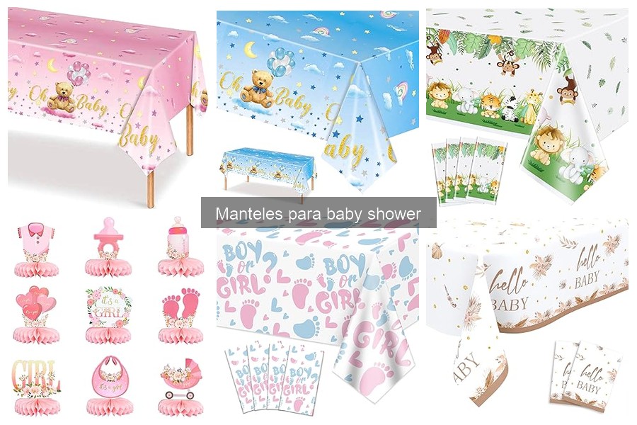 Manteles temáticos para baby shower: opciones populares