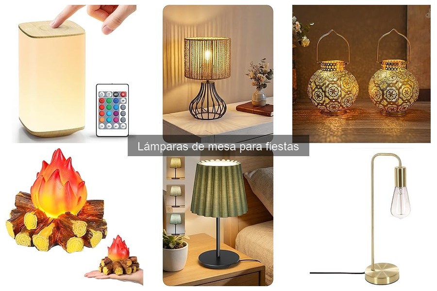 Mantenimiento y cuidado de lámparas de mesa para fiestas