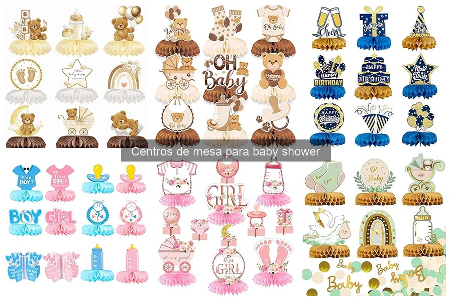 Materiales ideales para centros de mesa DIY de baby shower