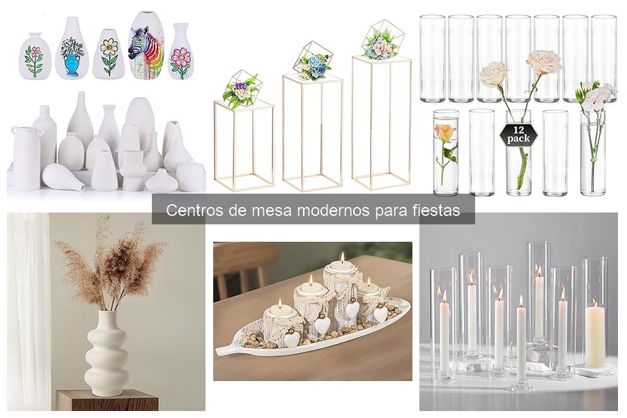 Materiales para Centros de Mesa Modernos en Fiestas