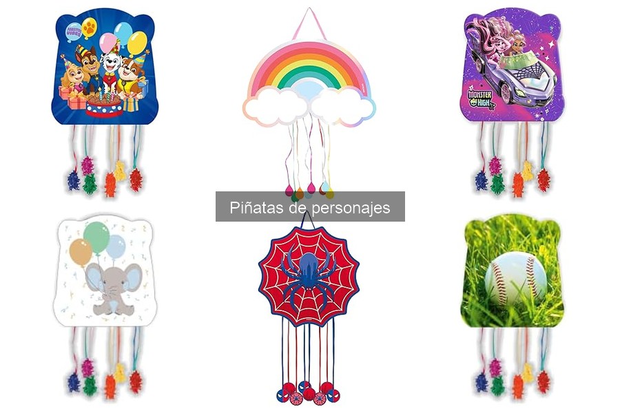 Mejores accesorios para complementar piñatas de personajes