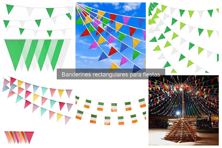 Mejores banderines rectangulares para fiestas de cumpleaños