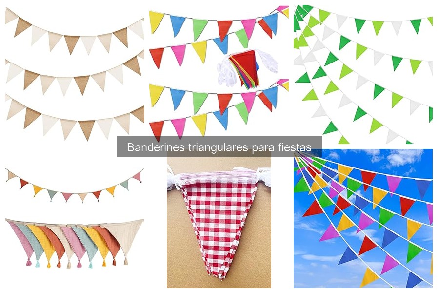 Mejores banderines triangulares para fiestas infantiles