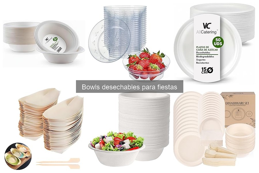 Mejores bowls desechables para fiestas: guía de compra