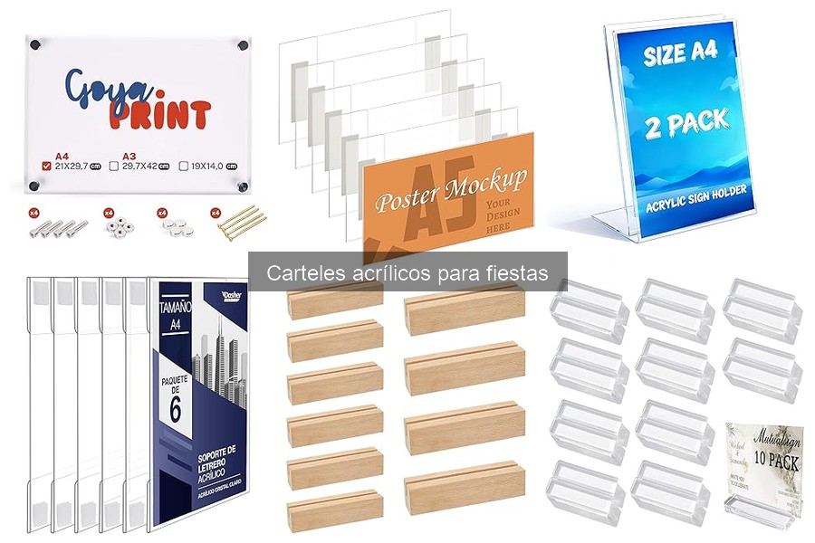 Mejores carteles acrílicos para cumpleaños: ¡Destaca tu fiesta!
