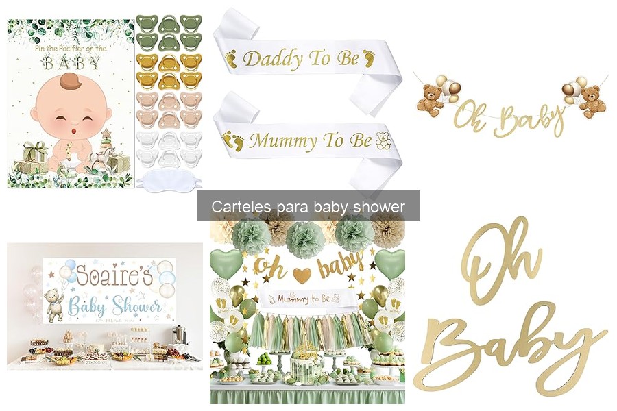 Mejores carteles para baby shower según el tema