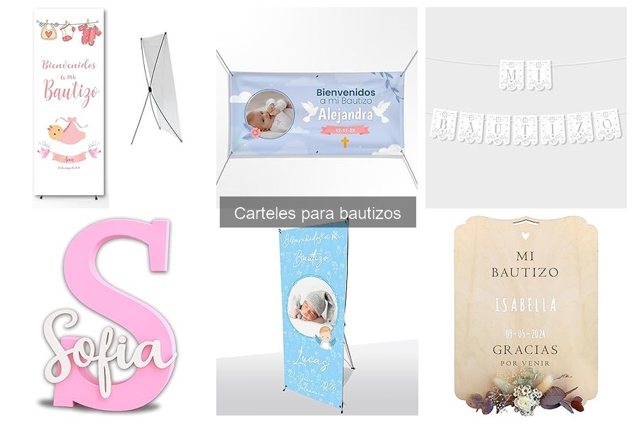 Mejores carteles para bautizos en 2023: Top 3 comparativa