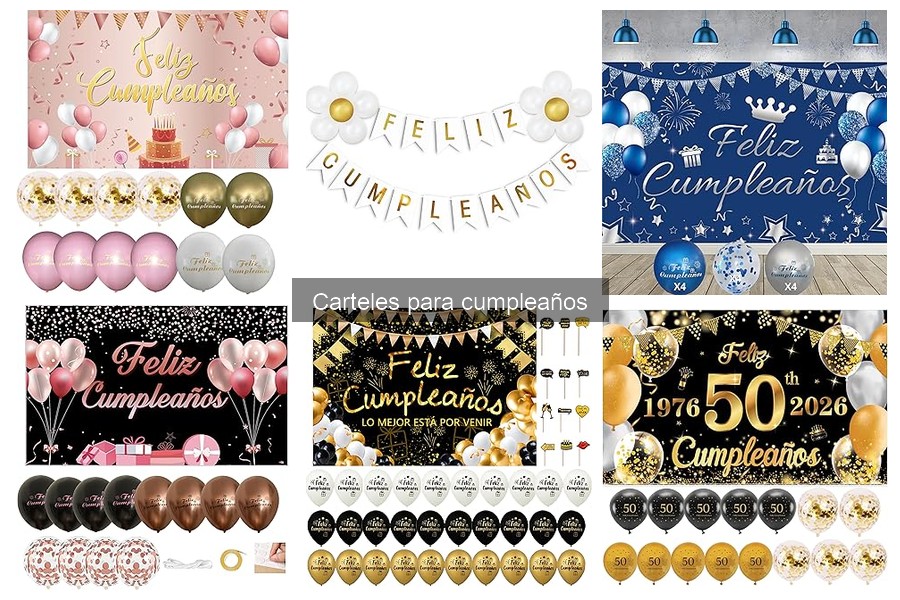Mejores carteles para cumpleaños según la temática