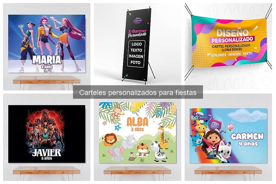 Mejores carteles personalizados para cumpleaños: comparativa 2023