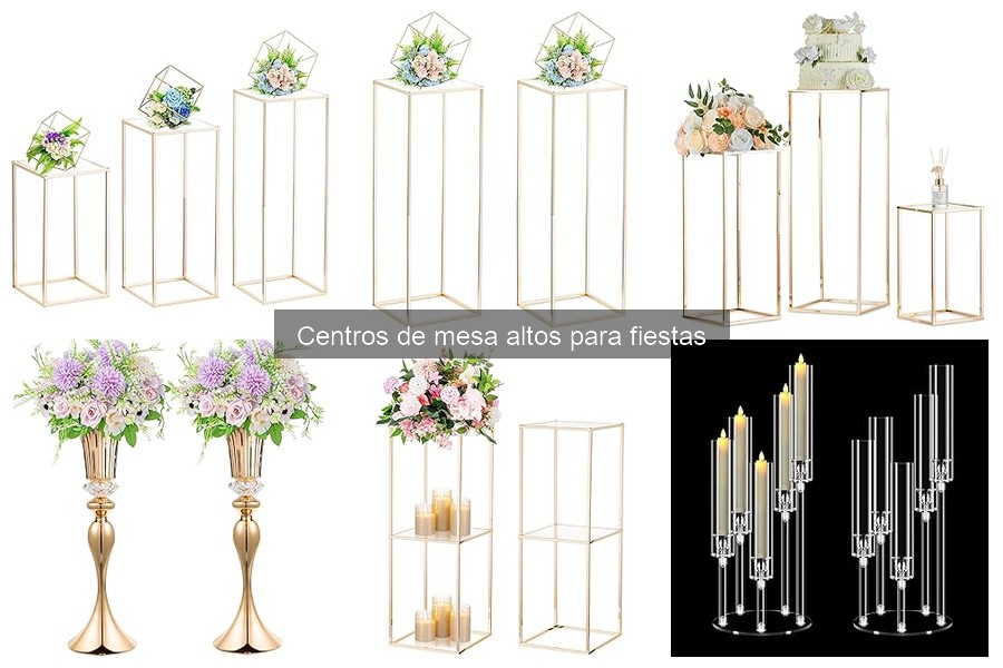 Mejores centros de mesa altos para bodas: Comparativa 2023