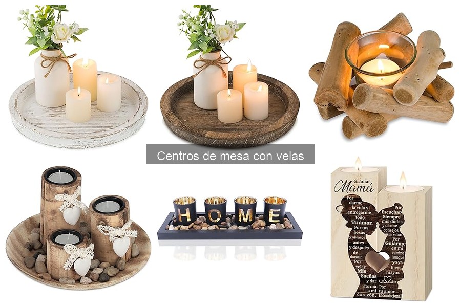 Mejores centros de mesa con velas para bodas: Comparativa