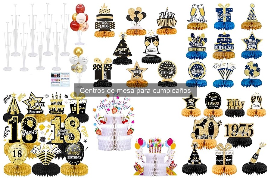 Mejores centros de mesa para cumpleaños de 2023: comparación
