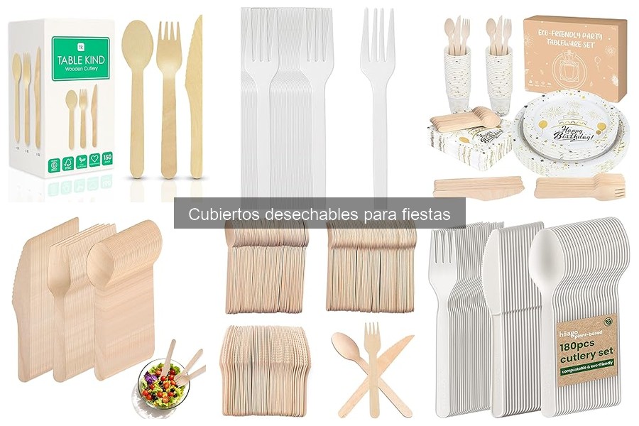 Mejores cubiertos desechables para fiestas de cumpleaños