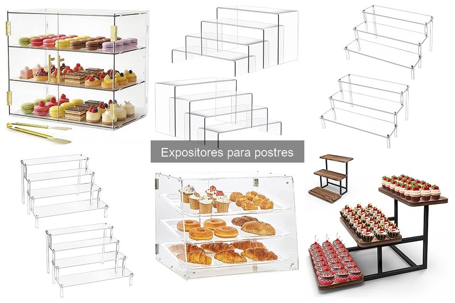 Mejores expositores para postres en cumpleaños: comparativa