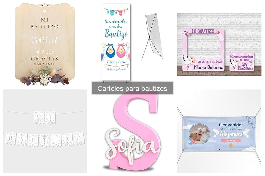 Mejores fabricantes de carteles para bautizos en 2023