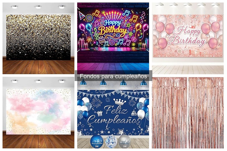 Mejores fondos para fiestas de cumpleaños infantiles