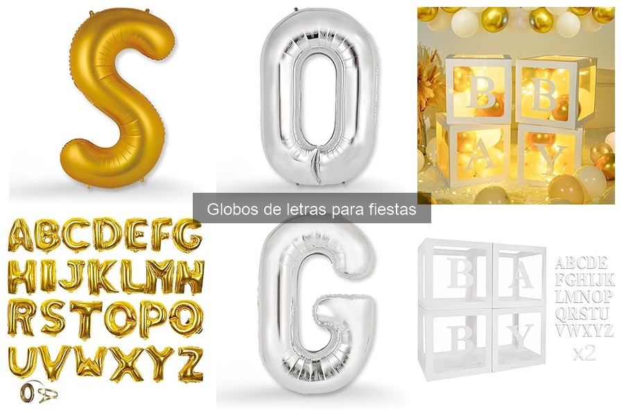 Mejores formas de inflar globos de letras para fiestas