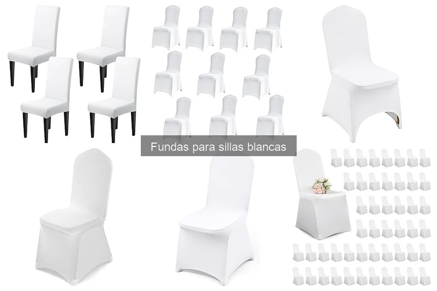 Mejores fundas para sillas blancas para bodas 2023