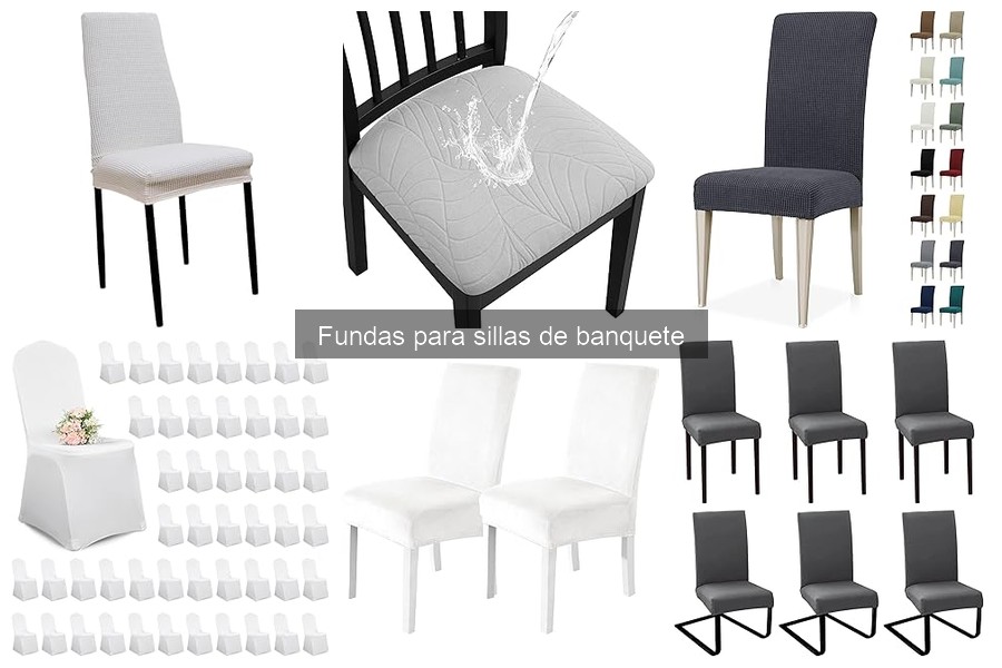 Mejores fundas para sillas de banquete para bodas
