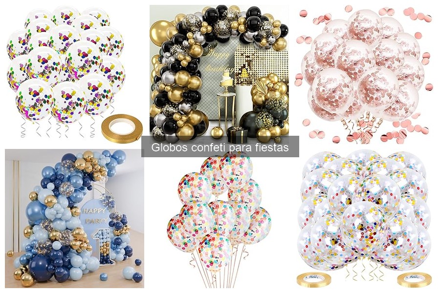 Mejores globos confeti para cumpleaños: comparativa 2023