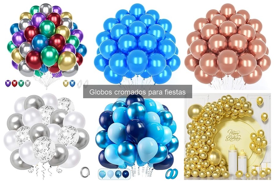 Mejores globos cromados para fiestas de cumpleaños 2023